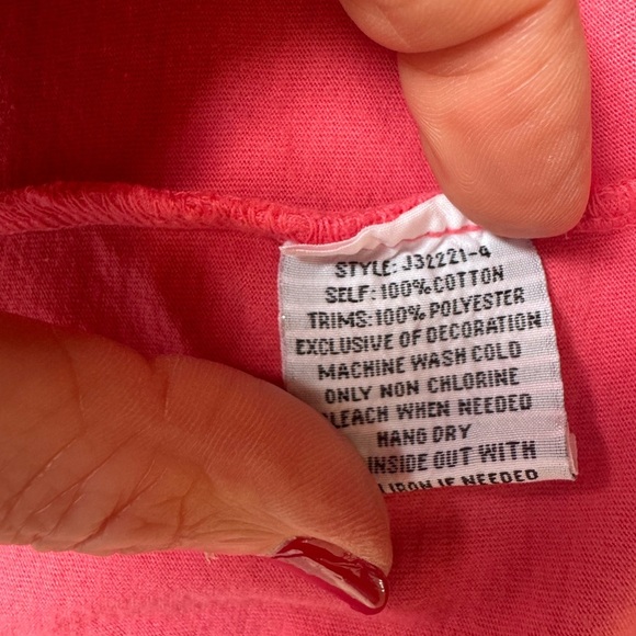 Johnny Was Tiered Embroidered Cotton Midi Dress Boho Artsy Coral Pink Medium - Picture 9 of 9